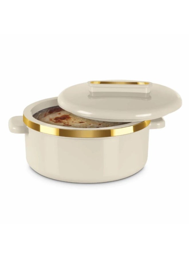 ميلتون طقم حافظات طعام من 3 قطع داخلية من الستانلس ستيل (1000 مل ، 1500 مل ، 2500 مل) بيج/ذهبي - Image 4